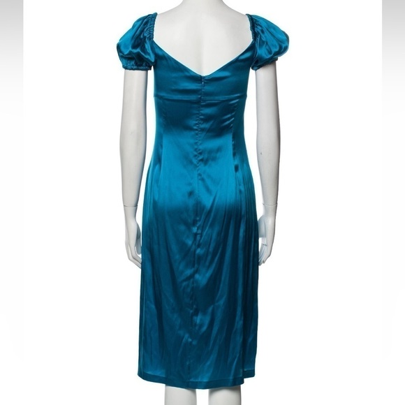 ALEXIS Cadiz Silk Dress in Capri Blue - Picture 6 of 13